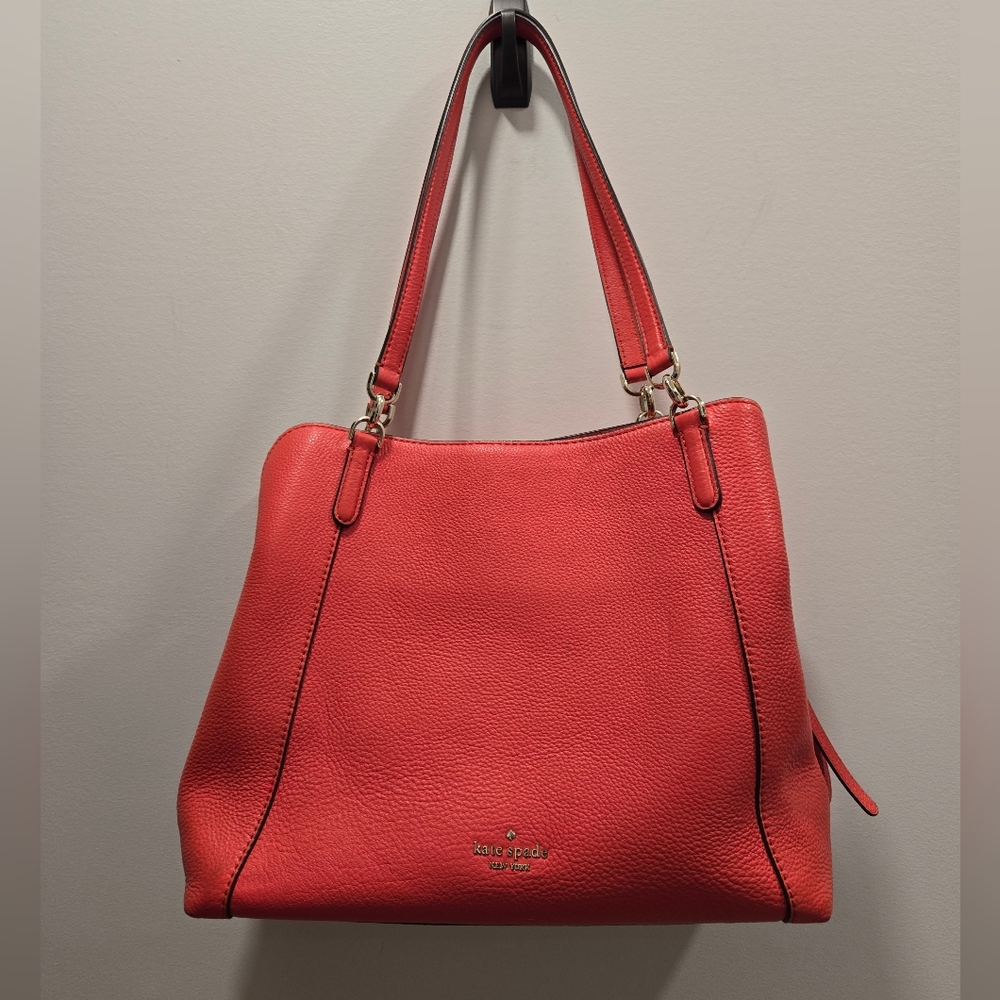 Kate Spade coral leather purse
